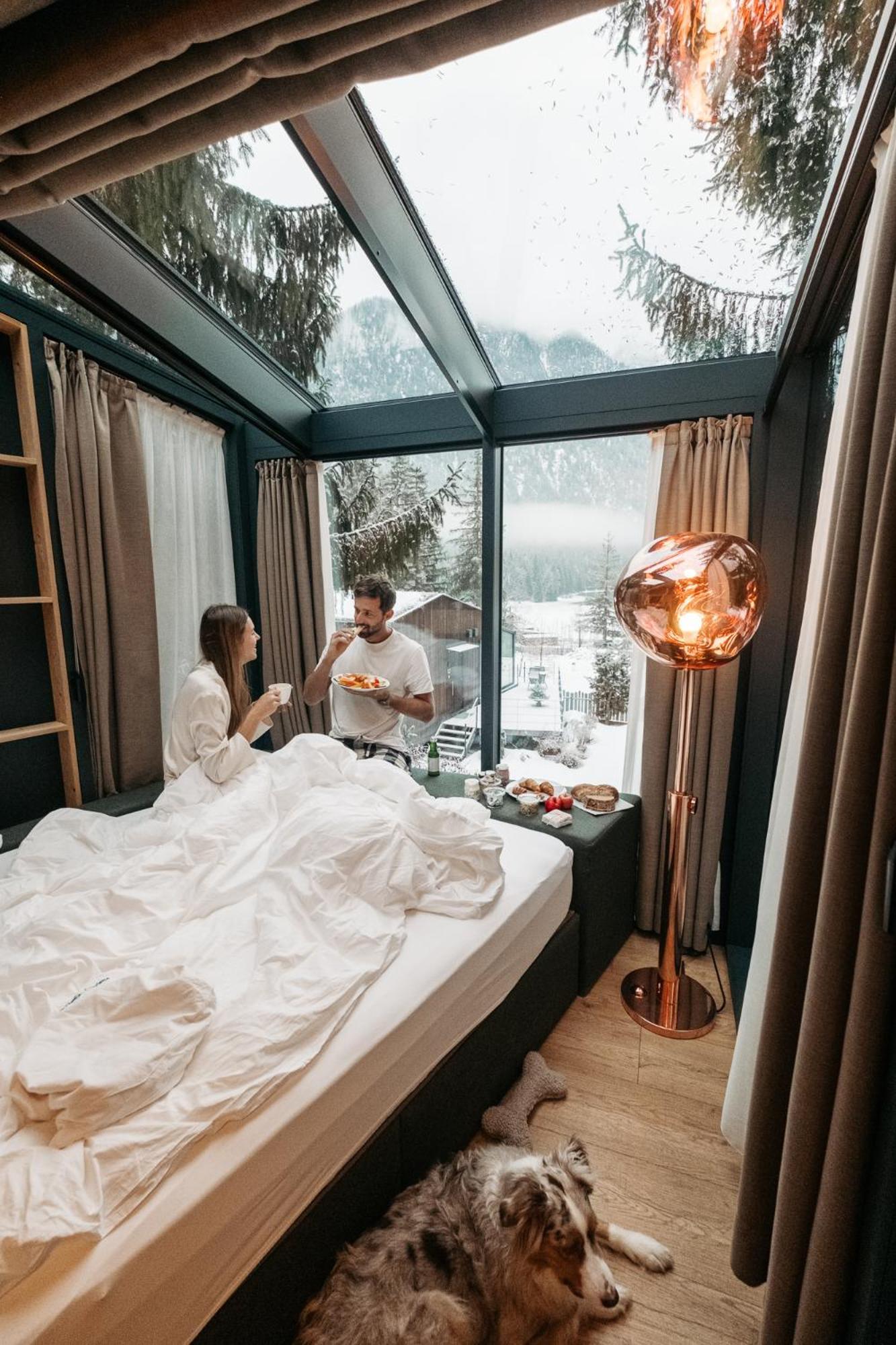 Skyview Chalets Am Camping Toblacher See Ngoại thất bức ảnh